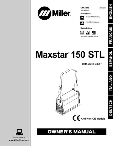 maxstar 150 stl manual|CE And Non.